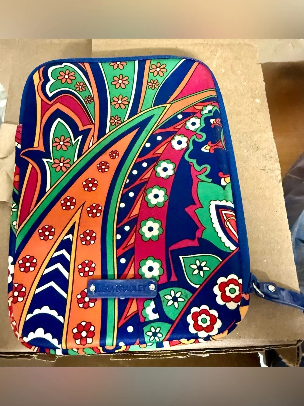 Vera Bradley Bold Paisley Quilted mini tablet case